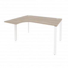 Onix Стол эргономичный левый на П-образном м/к O.MP-SA-3 (L) Дуб Аттик/Металл Белый 1380*1180*750 (8