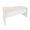 Onix Стол эргономичный правый O.SA-1 (R) Денвер Светлый/Белый Бриллиант 1580*980*750 (720/460)