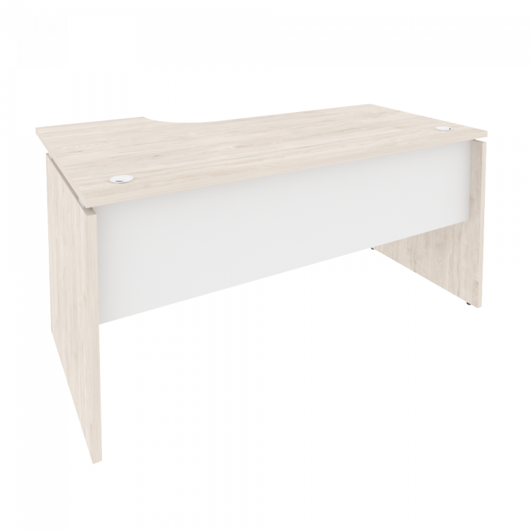 Onix Стол эргономичный правый O.SA-1 (R) Денвер Светлый/Белый Бриллиант 1580*980*750 (720/460)