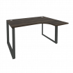 Onix Стол эргономичный правый на О-образном м/к O.MO-SA-3 (R) Дуб Мали/Металл Антрацит 1380*1180*750