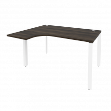 Onix Стол эргономичный левый на П-образном м/к O.MP-SA-3 (L) Дуб Мали/Металл Белый 1380*1180*750 (80