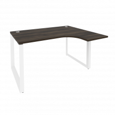 Onix Стол эргономичный правый на О-образном м/к O.MO-SA-3 (R) Дуб Мали/Металл Белый 1380*1180*750 (8