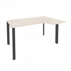 Onix Стол эргономичный правый на П-образном м/к O.MP-SA-2 (R) Денвер Светлый/Металл Антрацит 1380*98