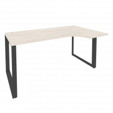 Onix Стол эргономичный правый на О-образном м/к O.MO-SA-1 (R) Денвер Светлый/Металл Антрацит 1580*98