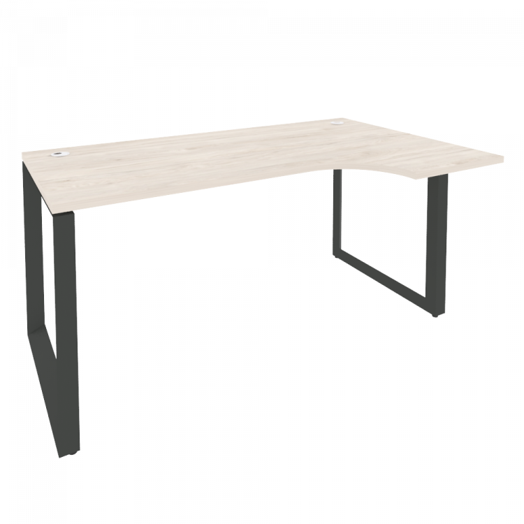 Onix Стол эргономичный правый на О-образном м/к O.MO-SA-1 (R) Денвер Светлый/Металл Антрацит 1580*98