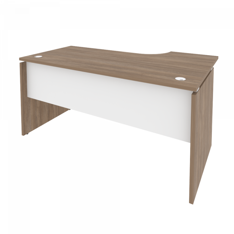 Onix Стол эргономичный левый O.SA-1 (L) Дуб Аризона/Белый Бриллиант 1580*980*750 (720/460)