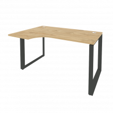Onix Стол эргономичный левый на О-образном м/к O.MO-SA-2 (L) Тиквуд Светлый/Металл Антрацит 1380*980