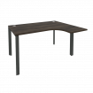 Onix Стол эргономичный правый на П-образном м/к O.MP-SA-3 (R) Дуб Мали/Металл Антрацит 1380*1180*750