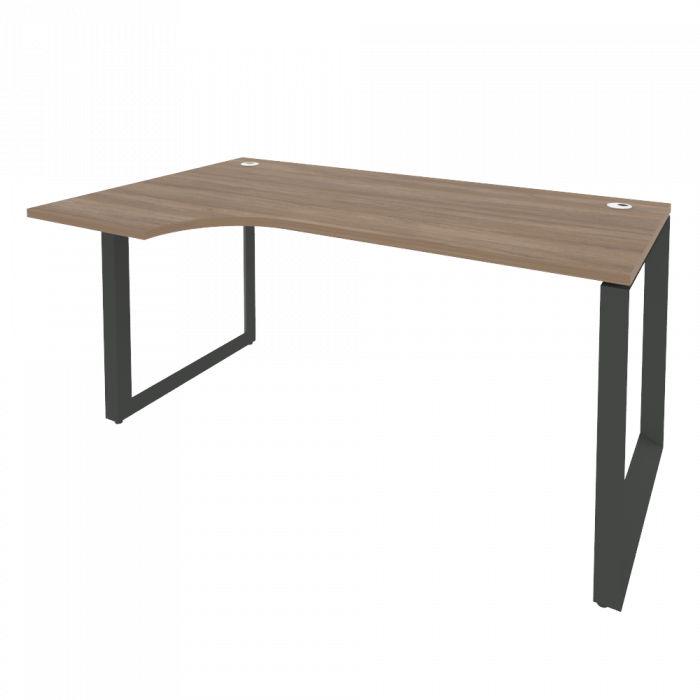 Onix Стол эргономичный левый на О-образном м/к O.MO-SA-1 (L) Дуб Аризона/Металл Антрацит 1580*980*75