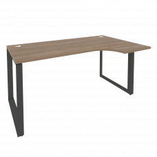 Onix Стол эргономичный правый на О-образном м/к O.MO-SA-1 (R) Дуб Аризона/Металл Антрацит 1580*980*7