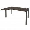 Onix Стол эргономичный левый на П-образном м/к O.MP-SA-4 (L) Дуб Мали/Металл Антрацит 1580*1180*750