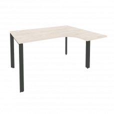 Onix Стол эргономичный правый на П-образном м/к O.MP-SA-3 (R) Денвер Светлый/Металл Антрацит 1380*11