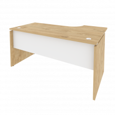 Onix Стол эргономичный левый O.SA-1 (L) Тиквуд Светлый/Белый Бриллиант 1580*980*750 (720/460)