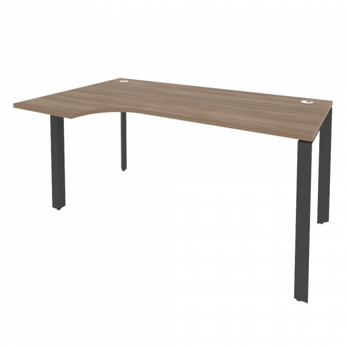 Onix Стол эргономичный левый на П-образном м/к O.MP-SA-1 (L) Дуб Аризона/Металл Антрацит 1580*980*75
