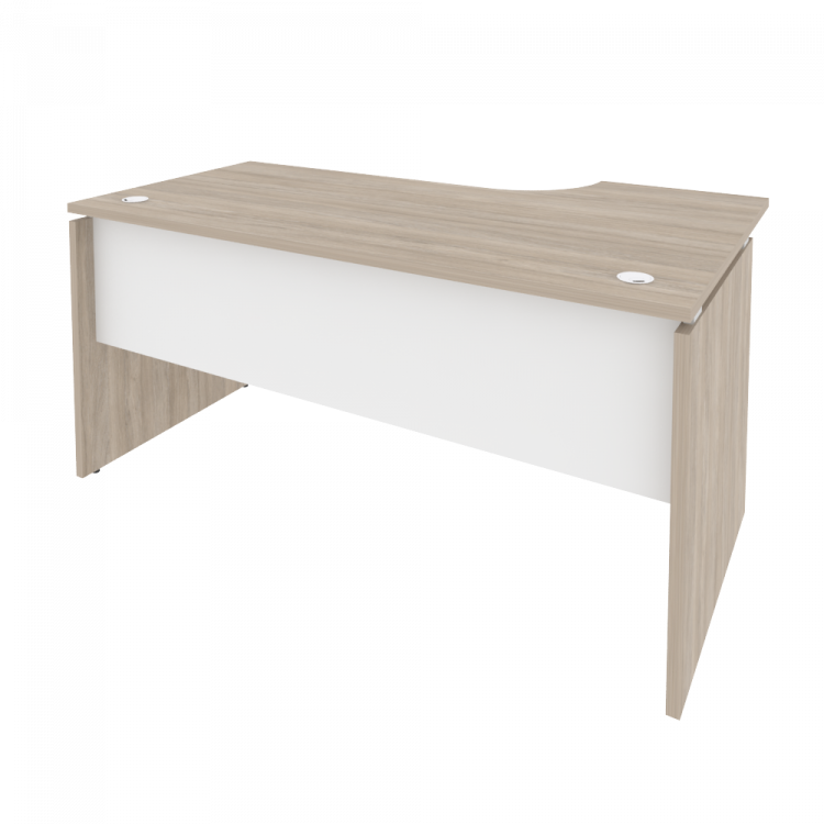 Onix Стол эргономичный левый O.SA-1 (L) Дуб Аттик/Белый Бриллиант 1580*980*750 (720/460)