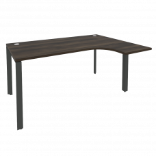 Onix Стол эргономичный правый на П-образном м/к O.MP-SA-4 (R) Дуб Мали/Металл Антрацит 1580*1180*750