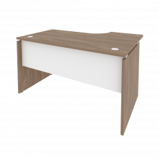Onix Стол эргономичный левый O.SA-2 (L) Дуб Аризона/Белый Бриллиант 1380*980*750 (720/460)