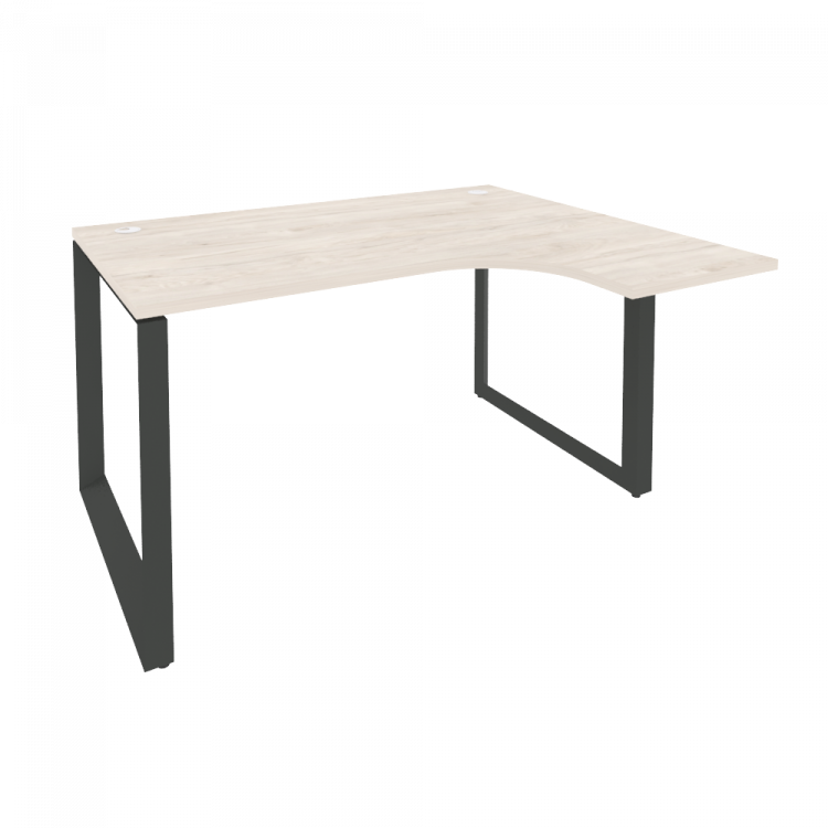 Onix Стол эргономичный правый на О-образном м/к O.MO-SA-3 (R) Денвер Светлый/Металл Антрацит 1380*11