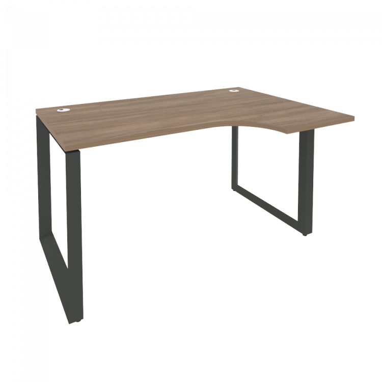 Onix Стол эргономичный правый на О-образном м/к O.MO-SA-2 (R) Дуб Аризона/Металл Антрацит 1380*980*7