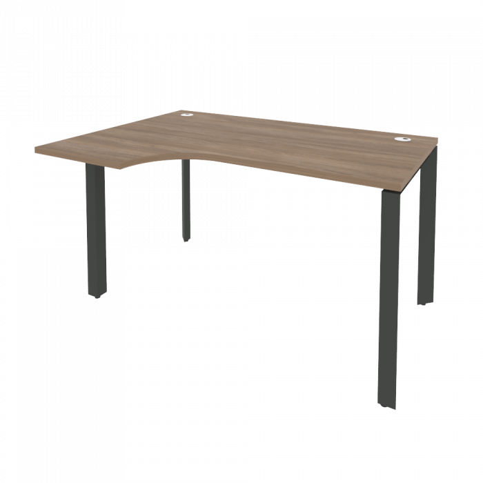 Onix Стол эргономичный левый на П-образном м/к O.MP-SA-2 (L) Дуб Аризона/Металл Антрацит 1380*980*75