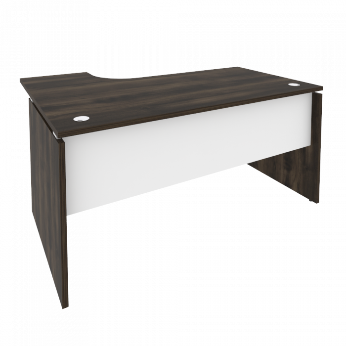 Onix Стол эргономичный правый O.SA-4 (R) Дуб Мали/Белый Бриллиант 1580*1180*750 (800/460)