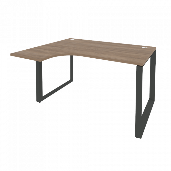 Onix Стол эргономичный левый на О-образном м/к O.MO-SA-3 (L) Дуб Аризона/Металл Антрацит 1380*1180*7