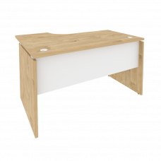 Onix Стол эргономичный правый O.SA-2 (R) Тиквуд Светлый/Белый Бриллиант 1380*980*750 (720/460)