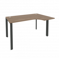 Onix Стол эргономичный правый на П-образном м/к O.MP-SA-2 (R) Дуб Аризона/Металл Антрацит 1380*980*7