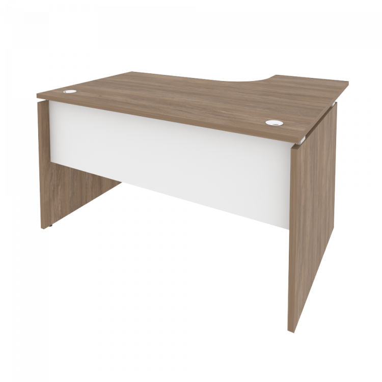Onix Стол эргономичный левый O.SA-3 (L) Дуб Аризона/Белый Бриллиант 1380*1180*750 (800/460)