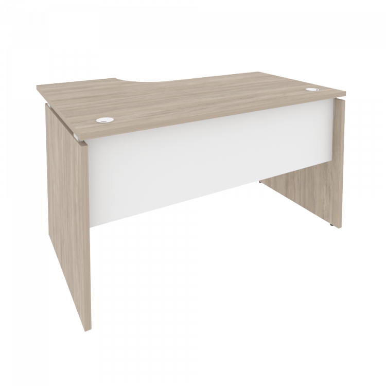 Onix Стол эргономичный правый O.SA-2 (R) Дуб Аттик/Белый Бриллиант 1380*980*750 (720/460)