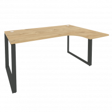 Onix Стол эргономичный правый на О-образном м/к O.MO-SA-4 (R) Тиквуд Светлый/Металл Антрацит 1580*11