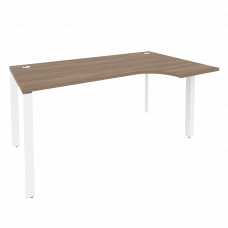 Onix Стол эргономичный правый на П-образном м/к O.MP-SA-1 (R) Дуб Аризона/Металл Белый 1580*980*750