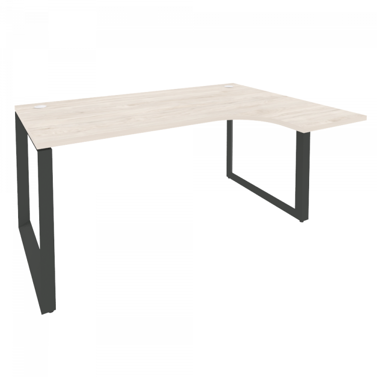 Onix Стол эргономичный правый на О-образном м/к O.MO-SA-4 (R) Денвер Светлый/Металл Антрацит 1580*11