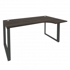 Onix Стол эргономичный правый на О-образном м/к O.MO-SA-1 (R) Дуб Мали/Металл Антрацит 1580*980*750