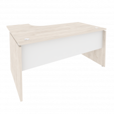 Onix Стол эргономичный правый O.SA-4 (R) Денвер Светлый/Белый Бриллиант 1580*1180*750 (800/460)
