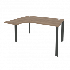 Onix Стол эргономичный левый на П-образном м/к O.MP-SA-3 (L) Дуб Аризона/Металл Антрацит 1380*1180*7