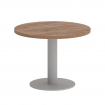 First Стол журнальный круглый KSJ-1 Дуб Табак/Металл Серый 600*600*450