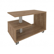 First Стол журнальный на колесах KSM-1 Дуб Табак 900*500*580