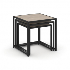 Loft Стол журнальный VR.L-SJK-45 Дуб Аттик/Металл Черный 450*450*450