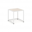 Loft Стол журнальный VR.L-SJK-40 Денвер Светлый/Металл Белый 400*400*400