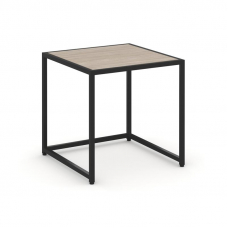 Loft Стол журнальный VR.L-SJK-50 Дуб Аттик/Металл Черный 500*500*500