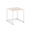 Loft Стол журнальный VR.L-SJK-45 Денвер Светлый/Металл Белый 450*450*450