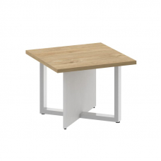 Shift Стол журнальный, квадратный SK.SG-KV-60 Тиквуд Светлый/Белый Бриллиант 600*600*450