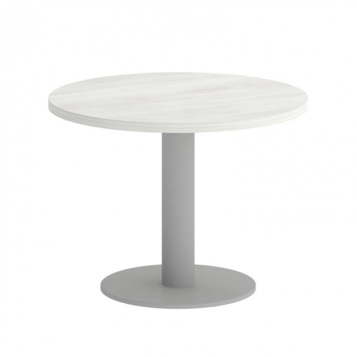 Yalta Стол журнальный круглый LT.SJ-1 Снежная Патина/Металл Серый 600*600*450