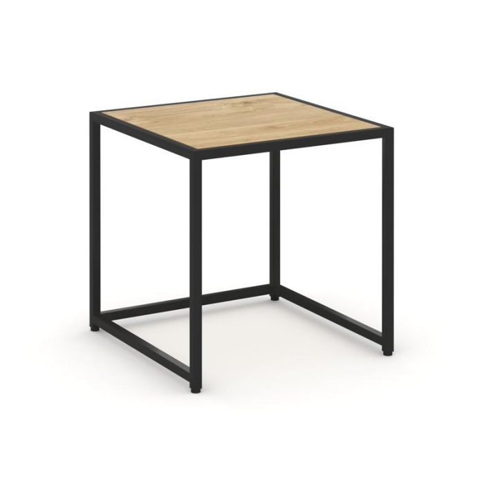 Loft Стол журнальный VR.L-SJK-50 Тиквуд Светлый/Металл Черный 500*500*500