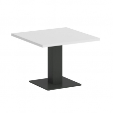 Onix Direct Стол журнальный квадратный O.SJ-2 Белый Бриллиант/Металл Антрацит 600*600*450