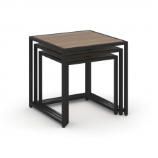 Loft Стол журнальный VR.L-SJK-40 Дуб Аризона/Металл Черный 400*400*400