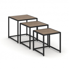 Loft Стол журнальный VR.L-SJK-40 Дуб Аризона/Металл Черный 400*400*400