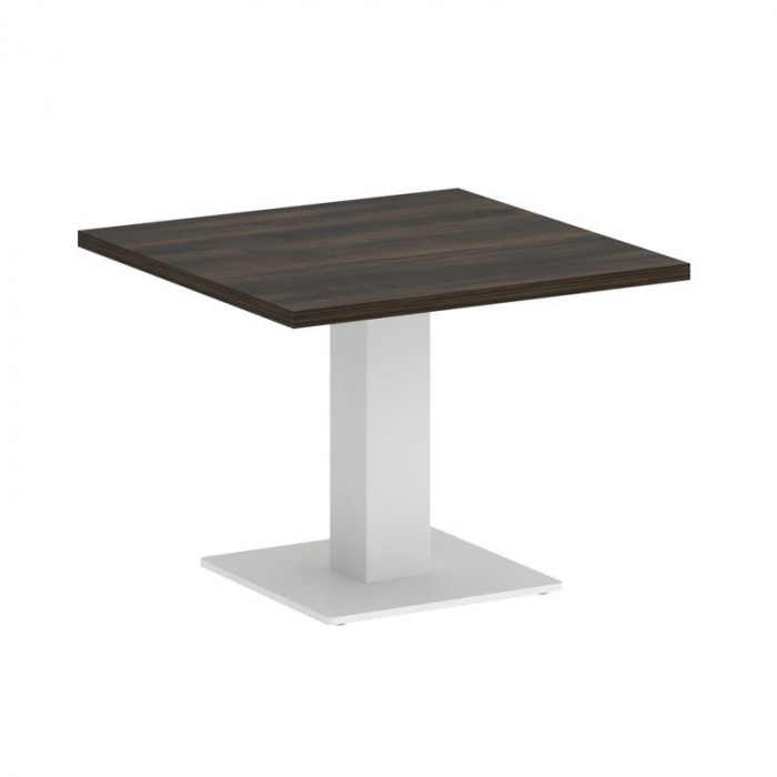 Оникс Директ Стол журнальный квадратный O.SJ-2 Дуб Мали/Металл Белый 600*600*450