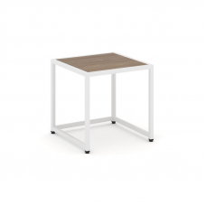 Loft Стол журнальный VR.L-SJK-40 Дуб Аризона/Металл Белый 400*400*400